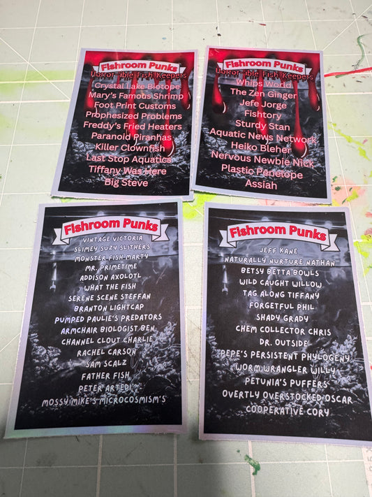 Check List 1 and 2 (Trading Card List)